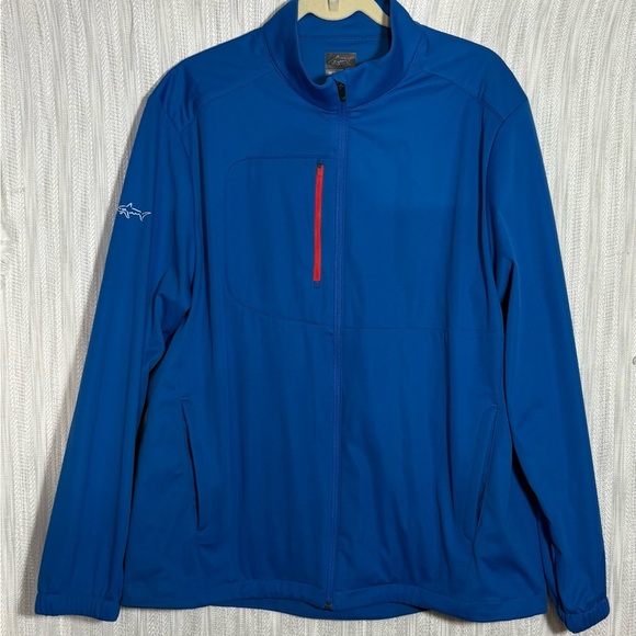 Greg Norman Collection Blue size L Performance Jacket with Stand-Up Collar - Picture 1 of 5